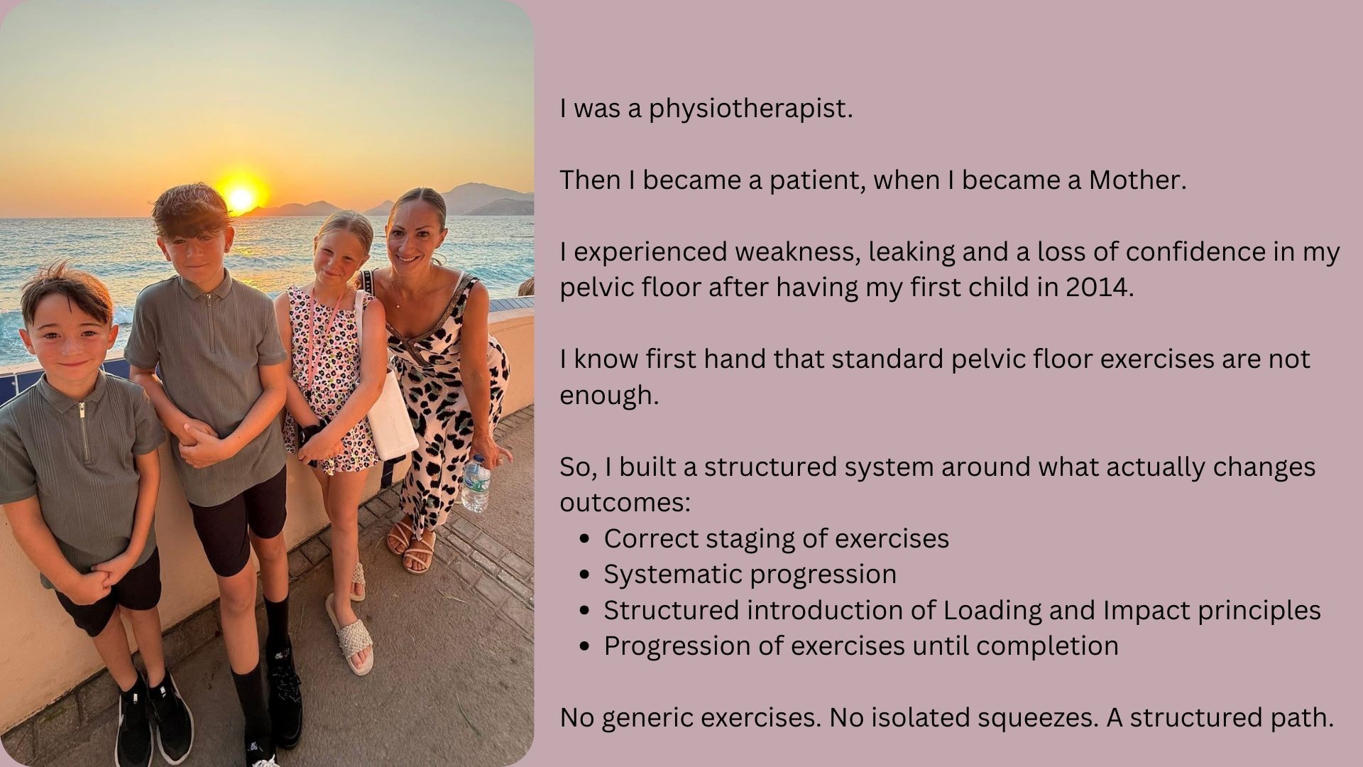 Gemma and her children 