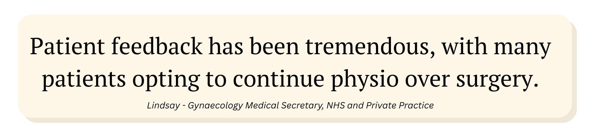 professional recommendation